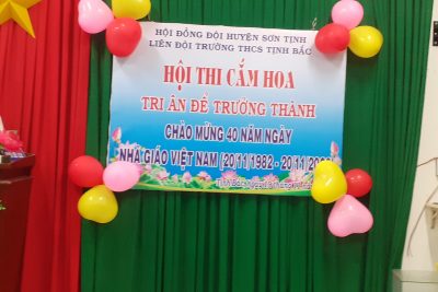 HỘI THI CẮM HOA KỶ NIỆM 40 NĂM NGÀY NHÀ GIÁO VIỆT NAM 20/11